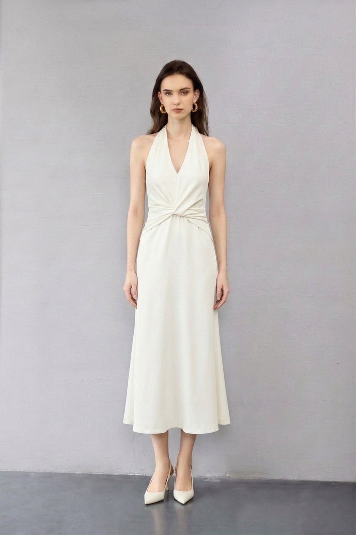 Elegant V-Neck Mermaid Hem Evening Gown