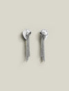 Curved Chain Fringe Drop Earrings