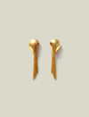 Curved Chain Fringe Drop Earrings
