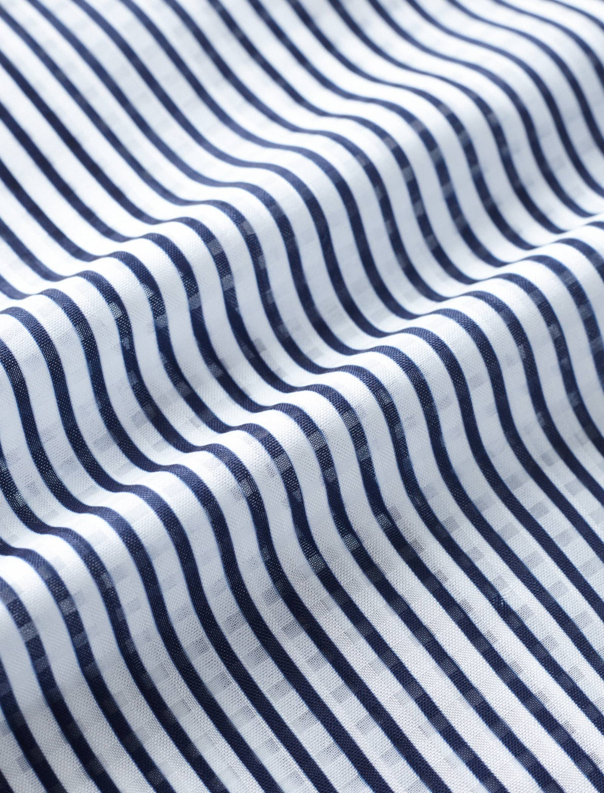 Simple Striped Jacquard Button-Down Shirt