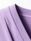 V-Neck Ruched Waist Long Sleeve Top