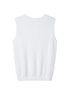 Chiffon Round Neck Sleeveless Top