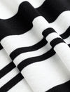 Striped Knit Square Neck Slim Fit Tank Top