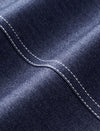Vintage-Inspired Denim 3/4 Sleeved Knee Length Dress